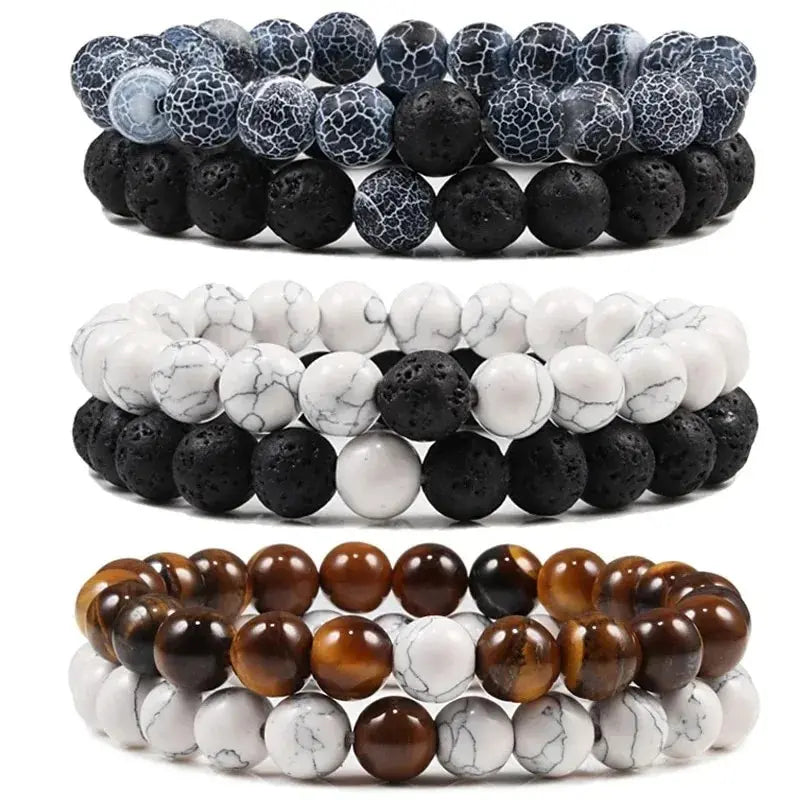 Urban Cuffs | Turquoise Stone Beaded Bracelet.