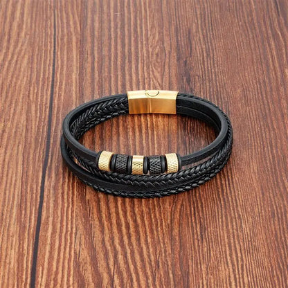 Urban Cuffs | Multi-Layered Leather Bracelet