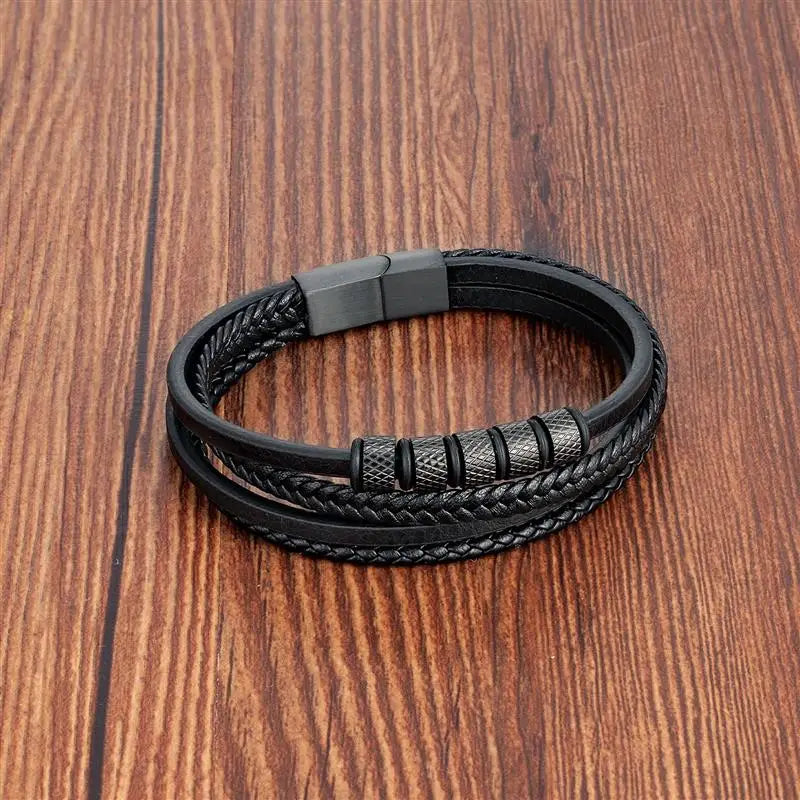 Urban Cuffs | Multi-Layered Leather Bracelet