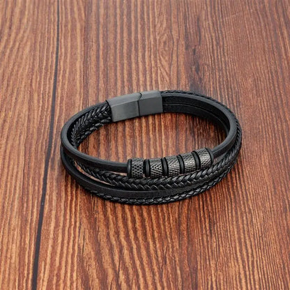 Urban Cuffs | Multi-Layered Leather Bracelet