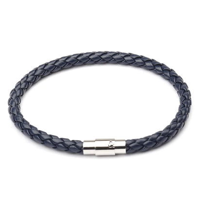Urban Cuffs | Multicolor Men's Leather Bracelet,  Stainless Steel Button