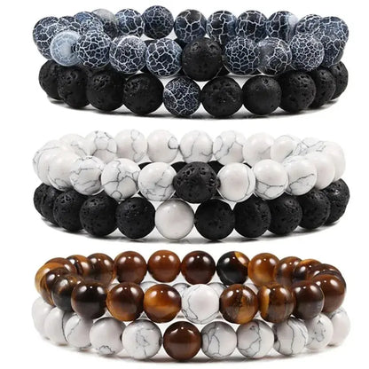 Urban Cuffs | Turquoise Stone Beaded Bracelet.