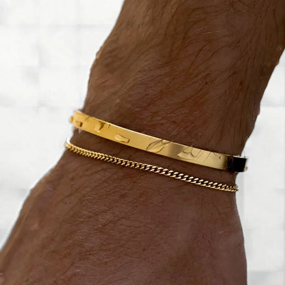 Urban Cuffs | Minimalist Stackable Bracelet Set (Silver or Gold color)