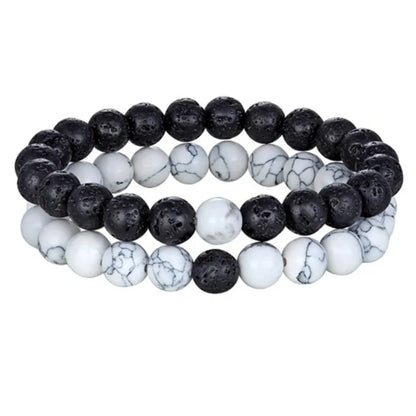 Urban Cuffs | Turquoise Stone Beaded Bracelet.