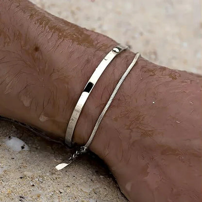 Urban Cuffs | Minimalist Stackable Bracelet Set (Silver or Gold color)